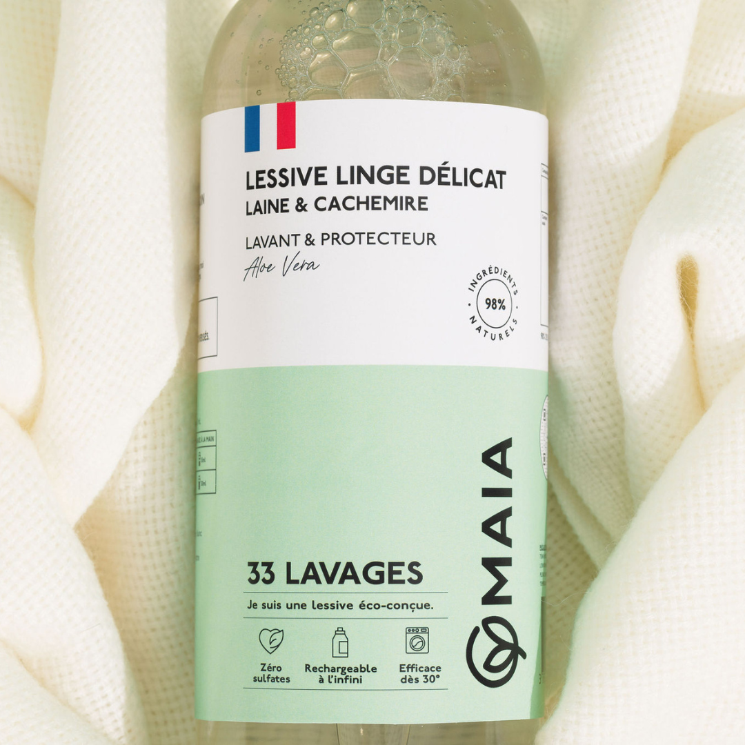 Lessive Linge Délicat Laine & Cachemire Aloe Vera 33 lavages